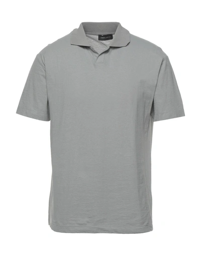 Shop Roberto Collina Polo Shirts In Grey