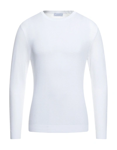 Shop Diktat Man Sweater White Size Xxl Cotton