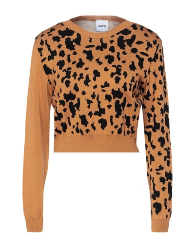 Shop Akep Sweaters In Camel
