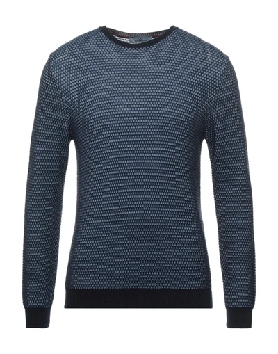 Shop Ocean Star Man Sweater Slate Blue Size 46 Merino Wool, Acrylic