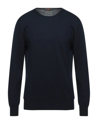 Shop Hōsio Sweaters In Dark Blue