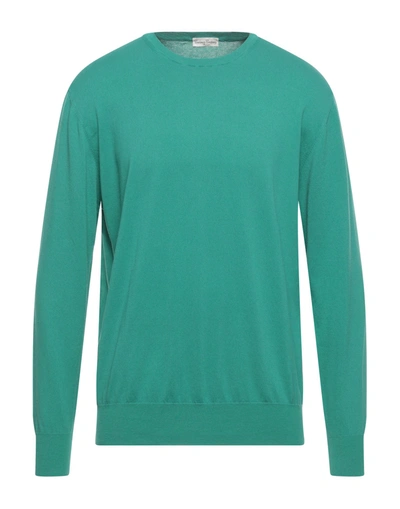 Shop Cashmere Company Man Sweater Green Size 36 Cotton, Cashmere, Silk