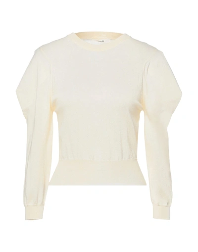 Shop Suoli Woman Sweater Ivory Size 8 Cotton