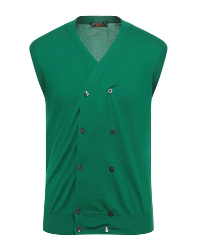 Shop Hōsio Cardigans In Green