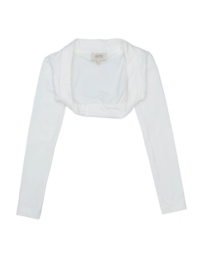 Shop Aletta Toddler Girl Wrap Cardigans White Size 6 Viscose, Elastane
