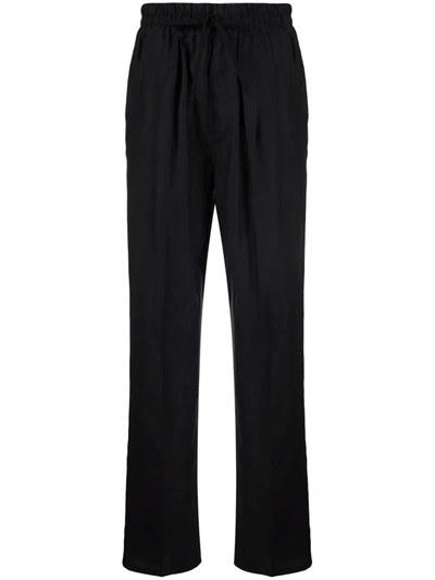 Shop Isabel Marant Étoile Biro Drawstring Trousers In Black