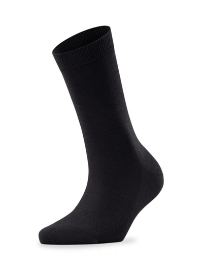 Shop Falke Women's Family Ankle Socks In Black