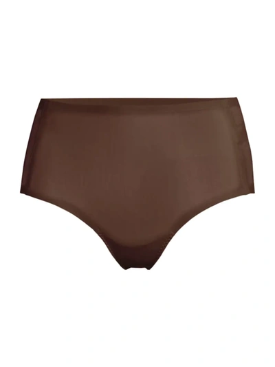 Shop Spanx Ahhh-llelujah Barely-there Brief In Chestnut Brown