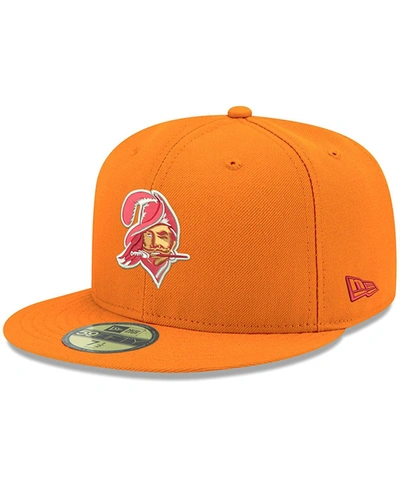 Shop New Era Men's Orange Tampa Bay Buccaneers Omaha Throwback 59fifty Fitted Hat