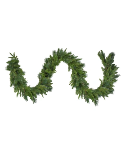 Shop Northlight Mixed Rosemary Emerald Angel Pine Artificial Christmas Garland-unlit In Green