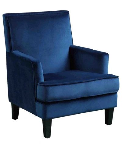 Shop Best Master Furniture Saladin Arm Chair In Blue