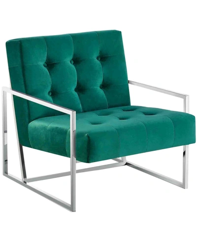 Shop Best Master Furniture Beethoven Accent Chair In Green