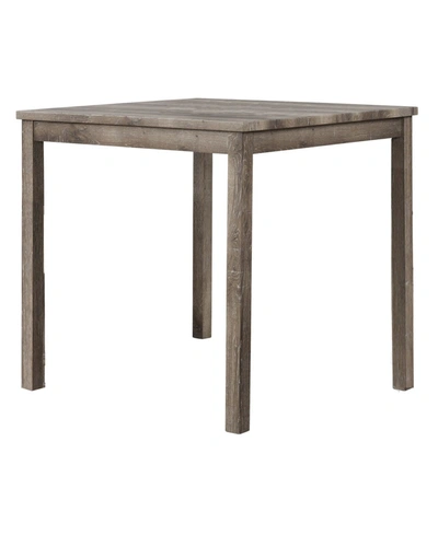 Best Master Furniture Vitaliya 36" Antique Natural Oak Square Counter Height Table In Brown