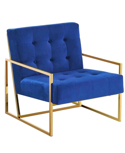 Shop Best Master Furniture Beethoven Accent Chair In Blue