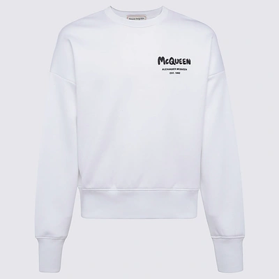 Shop Alexander Mcqueen White Cotton Sweatshirt