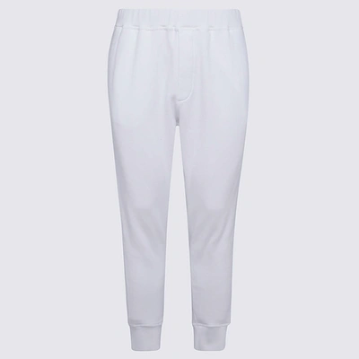 Shop Dsquared2 White Cotton Track Pants
