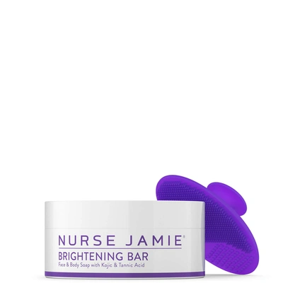 Shop Nurse Jamie Brightening Bar With Exfolibrush™ Silicone Facial Brush 2 Oz.