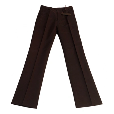 Pre-owned Daniele Alessandrini Trousers In Brown