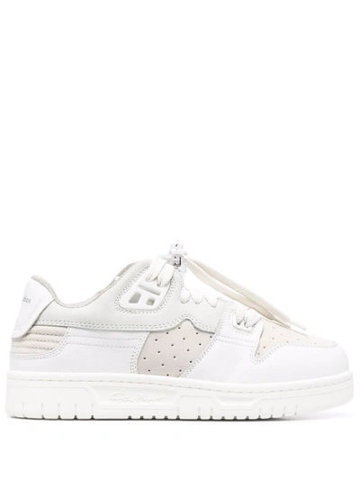 Shop Acne Studios Perforated-detail Low Top Sneakers In White