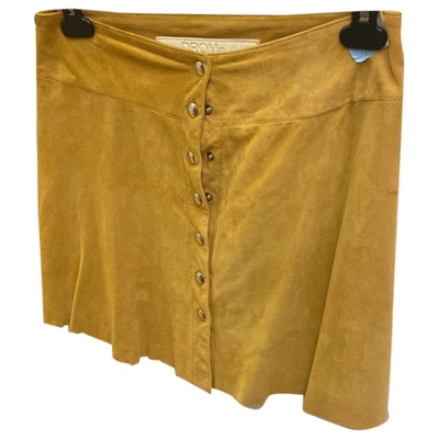 Pre-owned Drome Mini Skirt In Ecru