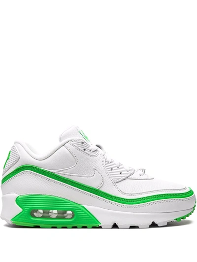 Shop Nike X Undefeated Air Max 90 "white/green Spark" Sneakers
