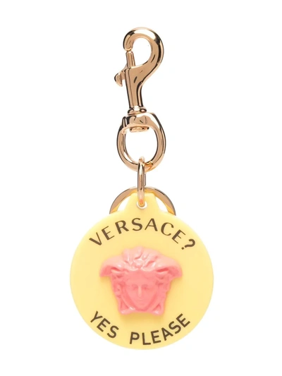 Shop Versace Le Medusa Bag Charm In Gold