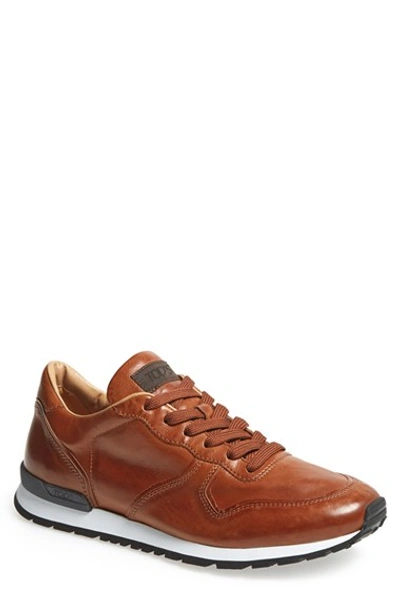 Shop Tod's 'allacciato' Sneaker (men) In Cognac Leather