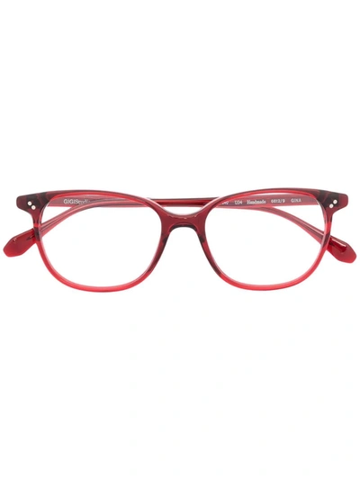 Shop Gigi Studios Square-frame Glasses In Rot