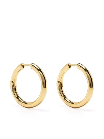 Shop Federica Tosi Eva Hoop Earrings In Gold