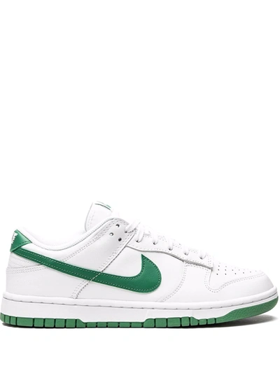 Nike Dunk Low "green Noise" Sneakers In White