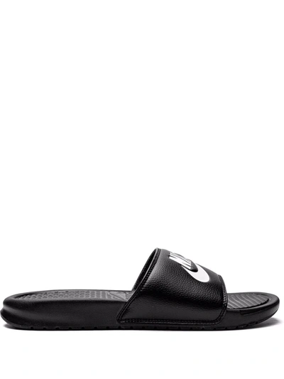 Shop Nike Benassi Jdi Slides In Schwarz