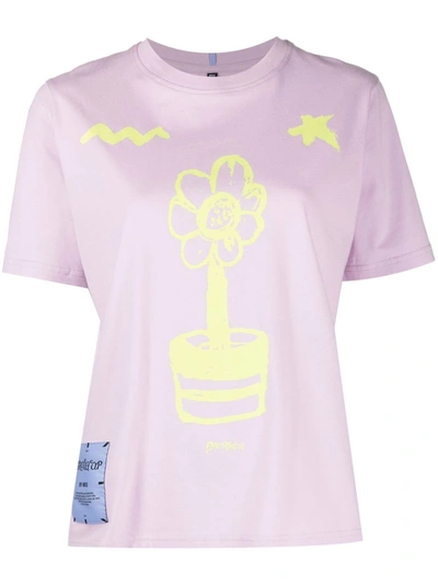 Shop Mcq By Alexander Mcqueen Graphic-print Short-sleeved T-shirt In Violett