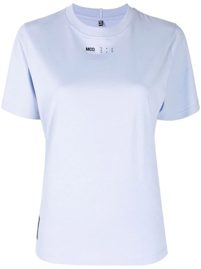 Shop Mcq By Alexander Mcqueen Logo-print Short-sleeved T-shirt In Violett
