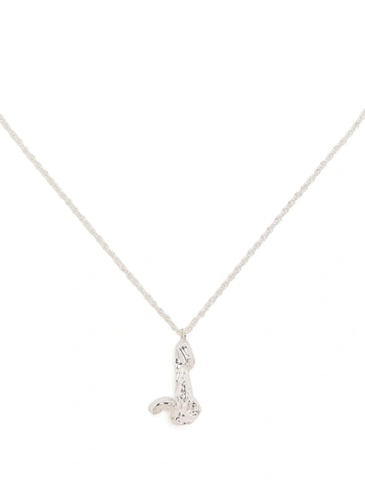 Shop Loveness Lee J Alphabet Pendant Necklace In Silber