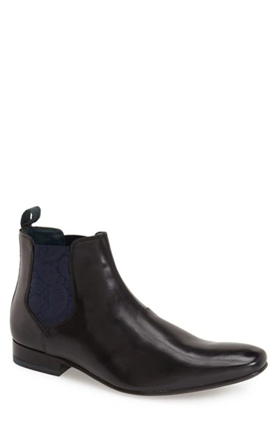 Shop Ted Baker 'hourb' Chelsea Boot (men) In Black Leather