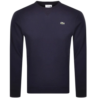 Lacoste Sport Crew Neck Sweatshirt Navy In Navy