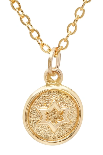 Shop Best Silver 15k Yellow Gold Star Pendant Necklace