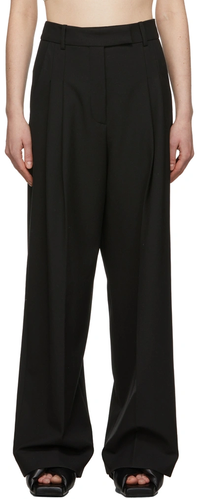 Shop By Malene Birger Black Cymbaria Trousers In 050 Black