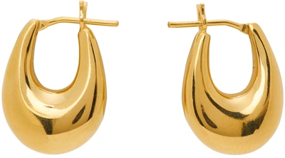 Shop Sophie Buhai Gold Small Etruscan Hoops In 18k Gold Vermeil