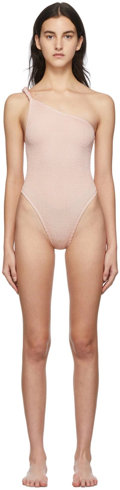 Bondeye Pink Kate Bock Edition Oscar One-piece Swimsuit In Almond | ModeSens