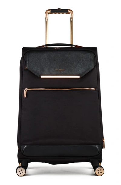 Shop Ted Baker Medium Albany 27-inch Spinner Suitcase In Black