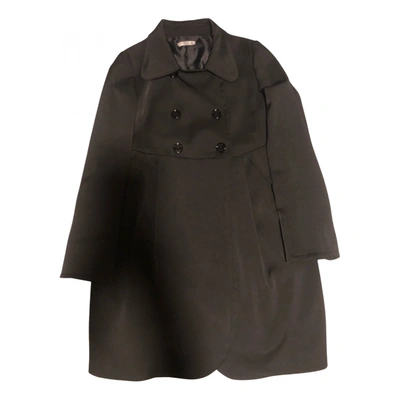 Pre-owned Hope Trench Coat In Black
