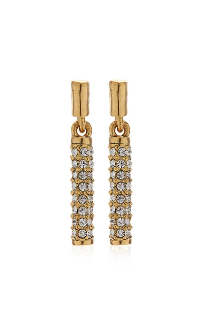 Shop Oscar De La Renta Women's Mini Stick Gold-plated Drop Earrings