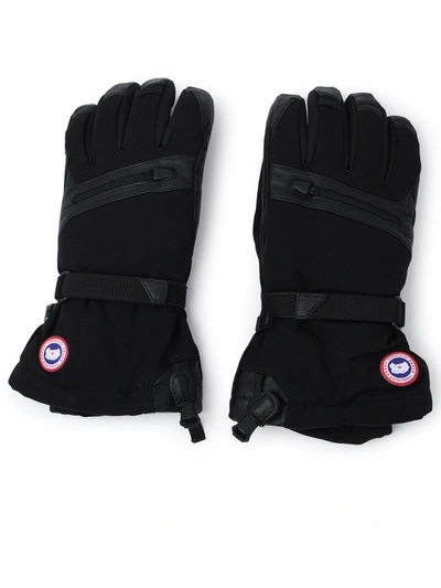 Shop Canada Goose Northern Utility Gloves In Black
