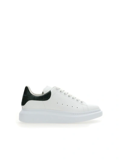 Shop Alexander Mcqueen Sneakers In White/da.fores.green