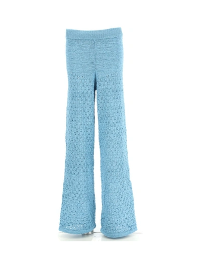 Shop Rotate Birger Christensen Trousers In Ethereal Blue