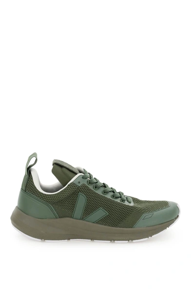 Shop Rick Owens Performance Runner V-knit Sneakers In Green (green)