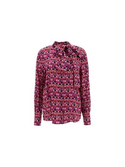 Shop Valentino Shirt In Pink/multicolor