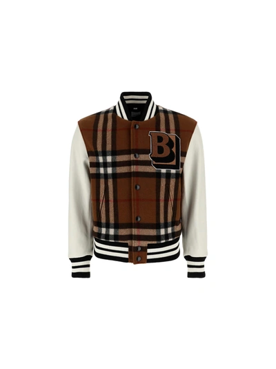 Shop Burberry Felton Jacket In Dark Birch Brown Chk