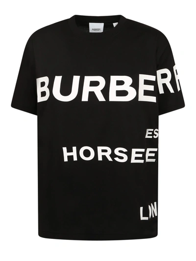 Shop Burberry Cotton T-shirt In Black